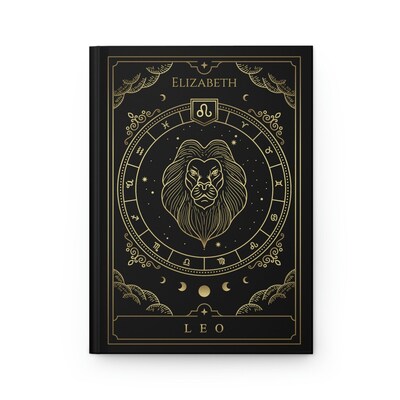 Personalized Leo Notebook | Zodiac Leo Journal | Leo Astrology Gift Lion - image4